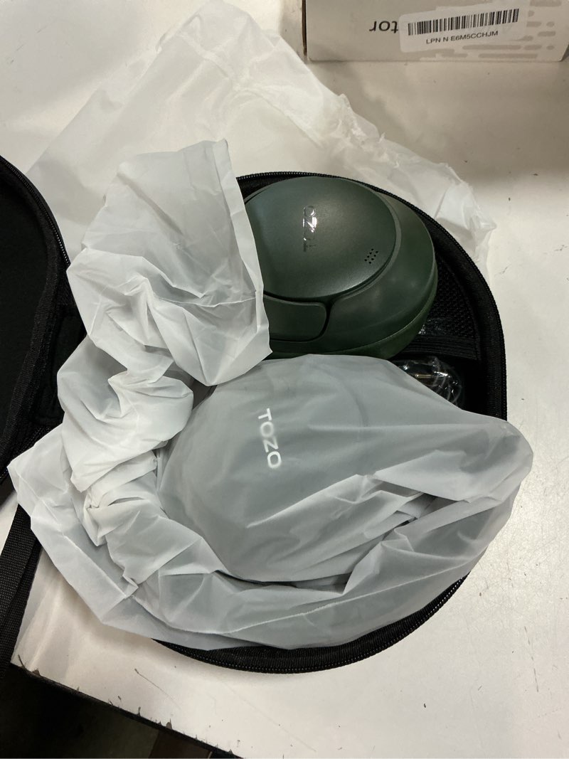 Condition photo showing Good Condition for tozo ht3 hybrid noise cancelling headphones, 90h battery life wireless over ear bluetooth 6.0 foldable headset, ai voice assistant with 5 mics, connect 2 devices & hi-res sound, 32 audio eq, with case blue headphones with case