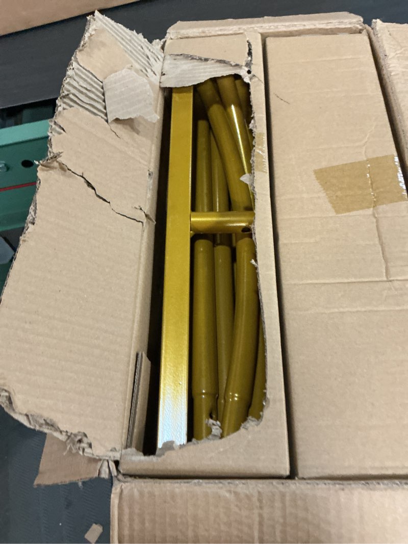 Condition photo showing Good Condition for metal arch backdrop stand, 7.2ft+6ft wedding arch frame, gold wedding arch backdrop stand set of 2, balloon arch backdrop for wedding birthday party baby shower graduation ceremony decor gold 7.2ft+6ft arch