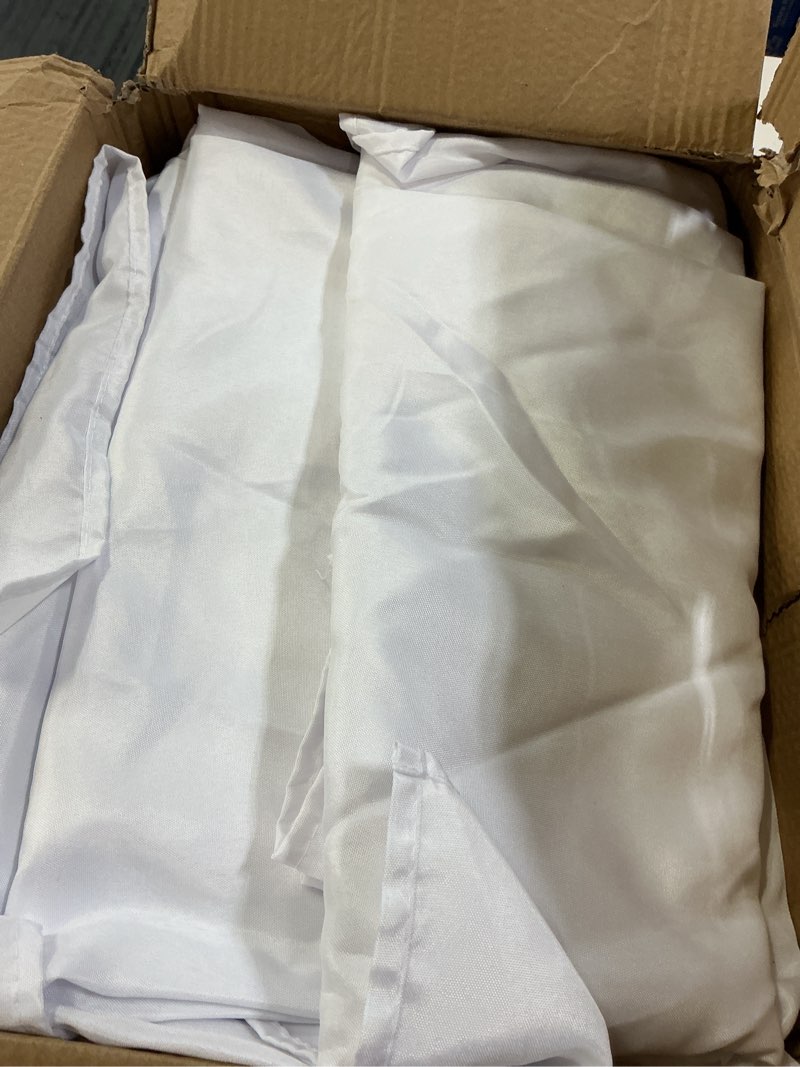 Condition photo showing Good Condition for 10-pack white tablecloths for rectangle tables, 60 x 102 inches, stain-resistant polyester fabric for 6 foot tables - washable table covers for weddings, banquets, birthday, parties, events white 60x102 in, 10 pack