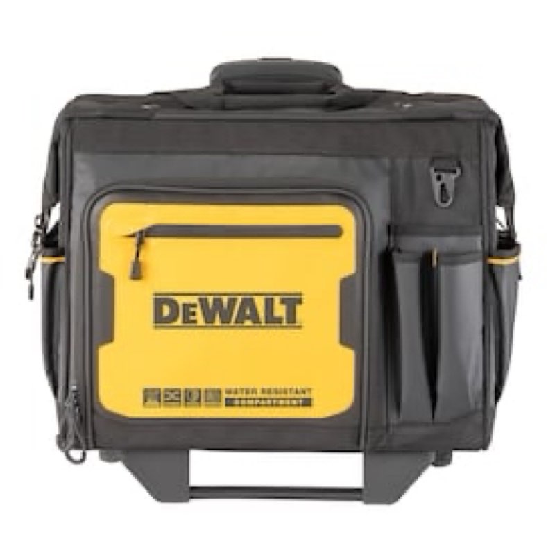 DEWALT Black - Yellow Ballistic nylon 9.375-in W x 16.125-in D x 11-in L Zippered Electrician's tote