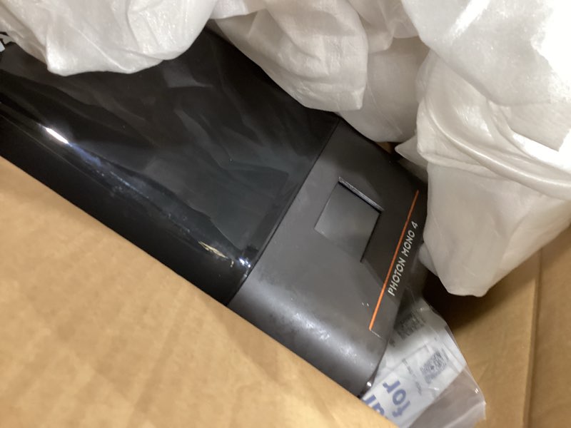 Condition photo showing As Is for ANYCUBIC Photon Mono 4, Resin 3D Printer with 7'' 10K Mono LCD Screen, Stable LighTurbo Light Source and 70mm/h Fast Printing, Print Volume 6.04'' x 3.42'' x 6.49''