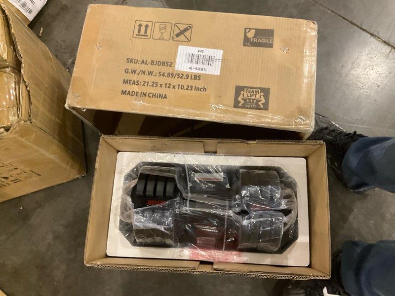 Condition photo showing As Is for Adjustable dumbbell