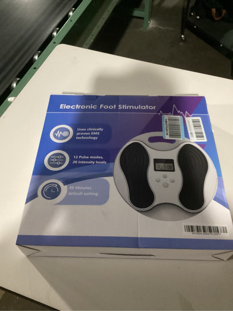 Condition photo showing New/Like New for EMS Foot Massager for Neuropathy & Pain Relief, Rechargeable TENS Unit Muscle Stimulator, Electric Foot Stimulator for Circulation, Plantar Fasciitis, FSA HSA Eligible