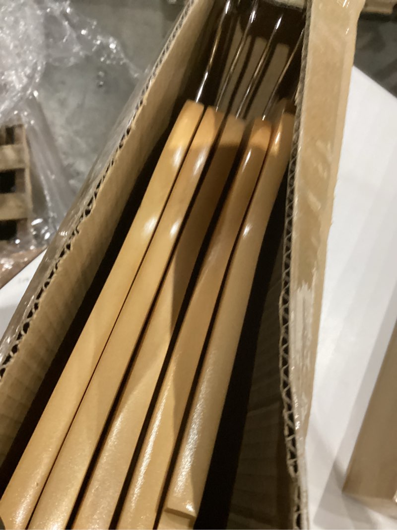 Condition photo showing Good Condition for Wooden Hangers 10 Pack – Premium Natural Wood Hanger with Non-Slip Grooves & 360° Swivel Hook – Durable Wooden Coat Hangers for Clothes, Jackets, Shirts & Suits