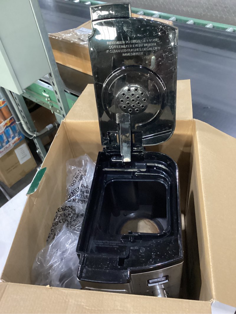 Condition photo showing As Is for USED NOT TESTED MISSING WATER TANK Cuisinart Coffee Maker, 12 Cup Programmable Drip, DCC-3000P1, Black Modern Coffeemaker