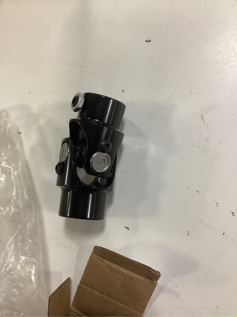 Condition photo showing New/Like New for 3/4 "dd x 3/4 "dd u-joint black single steering shaft universal joint 35 degree, total length:83 mm