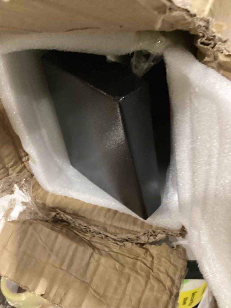 Condition photo showing As Is for standing cigarette butt disposal outdoor, receptacle,ashtray,bin, suitable for indoor, offices,smoking areas.courtyard, rv, black (removable inner bucket)