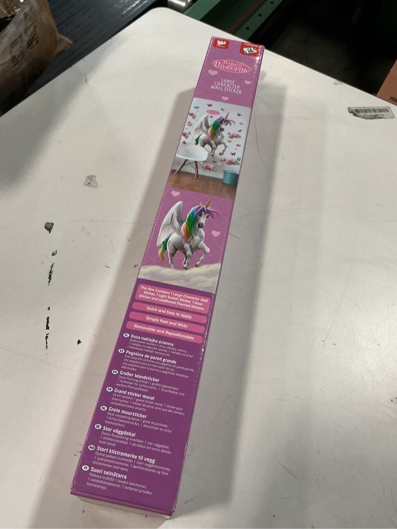 Condition photo showing New/Like New for Multi Color Magical Unicorn Large Character Sticker Wall Decals
