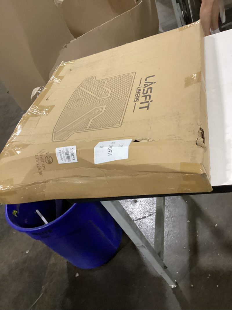 Condition photo showing New/Like New for lasfit trunk mat with backrest mat 2021-2026 for gmc yukon (only yukon, not fit yukon xl)/cadillac escalade (only escalade, not fit escalade esv)/chevrolet chevy tahoe, all weather tpe custom fit cargo liner for tahoe/yukon/escalade 2021-2026