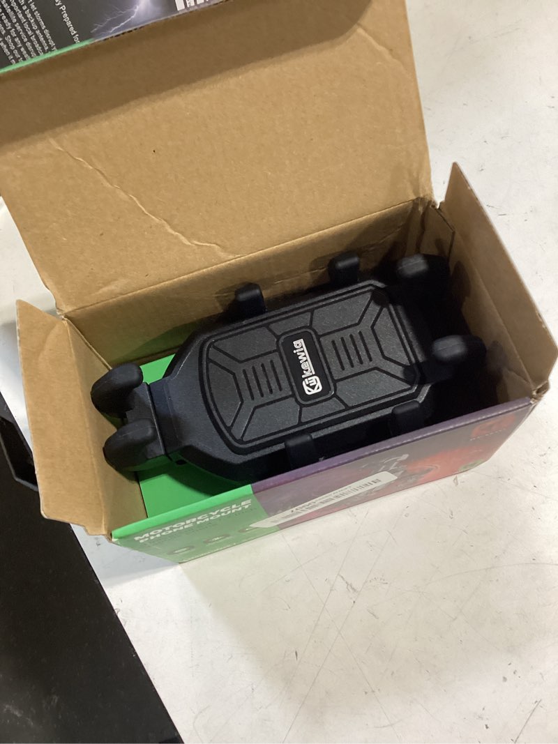 Condition photo showing Good Condition for kewig motorcycle phone mount with vibration dampener | anti-shake cellphone cradle with metal handlebar mounting base bike phone holder for bike scooter atv fit 5.4-6.9" phone m26s-1