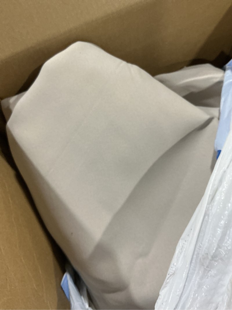 Condition photo showing As Is for KGORGE Anti Dust Soundproof 100% Blackout Curtains 4 Layers Heavy Duty Energy Efficiency Window Curtains for Living Room Baby Bedroom Home Office Studio, Wide 52 x Long 95 inches, Nature, 2 Panels 52"W x 95"L (Pack of 2) Nature