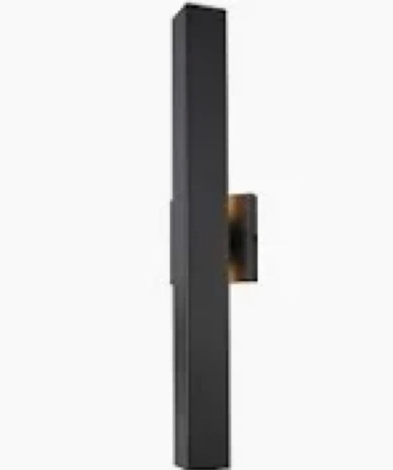 ZSMAIKU 23.6 in Long Outdoor LED Wall Lights, Modern Exterior Garage Wall Light,24W Brown Outdoor Wa