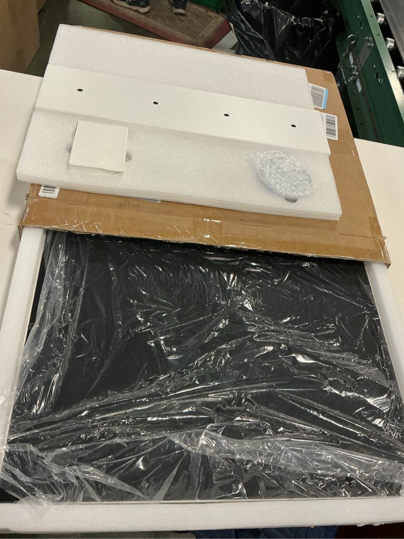 Condition photo showing New/Like New for Vanity Mirror with Lights Lighted Makeup Mirror with Dimmable LED Bulbs,3 Color Lighting Modes,USB Charging Port Touch Control,Sturdy Metal Frame Design,White (50x40cm, 4.70) White 19.7"L x 16.6"W