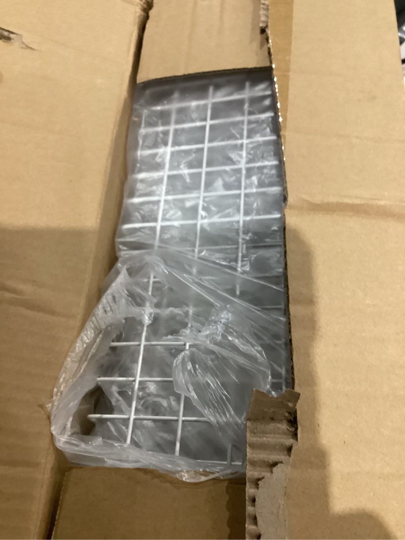 Condition photo showing Good Condition for White 9-Tier Over The Door Pantry Organizer, Pantry Organization and Storage, Deep Baskets Hanging Heavy-Duty Metal, Wall Spice Rack Seasoning Shelves for Home & Kitchen, Laundry Room Bathroom White 9-Tier (16.54"W)