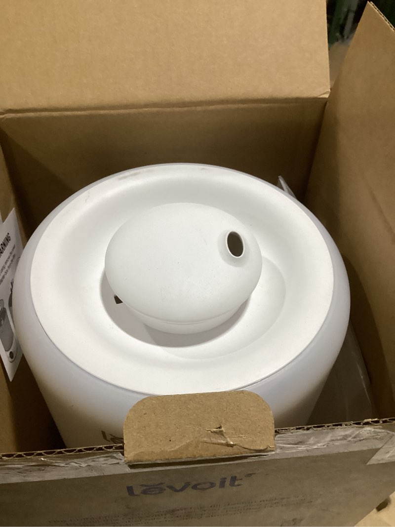 Condition photo showing Good Condition for levoit smart cool mist top fill humidifiers for bedroom with sensor, auto humidity setting, app & voice control, essential oil diffuser, ultra quiet operation, super easy top fill, 3l, white white smart humidifier