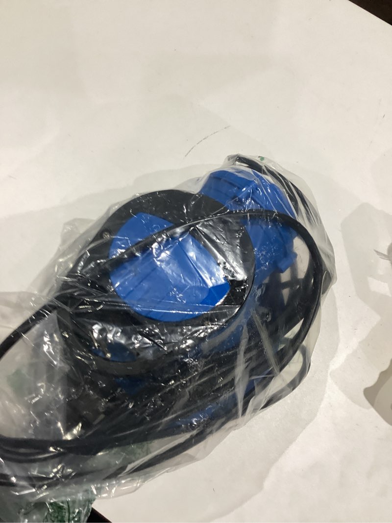 Condition photo showing As Is for foting 1/3 hp automatic swimming pool cover pump,2250 gph submersible water pump, water removal with 3/4” check valve adapter & 25ft power cord, drainage for ponds, rooftops, water beds