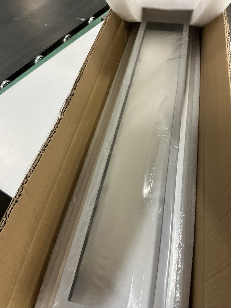 Condition photo showing New/Like New for dimmable led ceiling light with remote control 31.5in modern linear flush mount ceiling lighting fixture acrylic long ceiling lamp for living room kitchen dining room hallway black