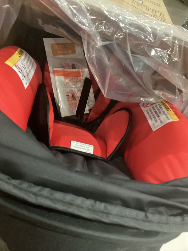 Condition photo showing Good Condition for baby trend ez-lift™ plus infant car seat, liberty red – newborn comfort padding, lightweight carry build, adjustable harness system
