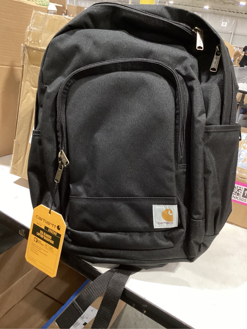 Condition photo showing Good Condition for carhartt 25l classic laptop backpack, durable water-resistant pack w/ 15" laptop sleeve and multiple organizational compartments, pfas free, black pfas free black