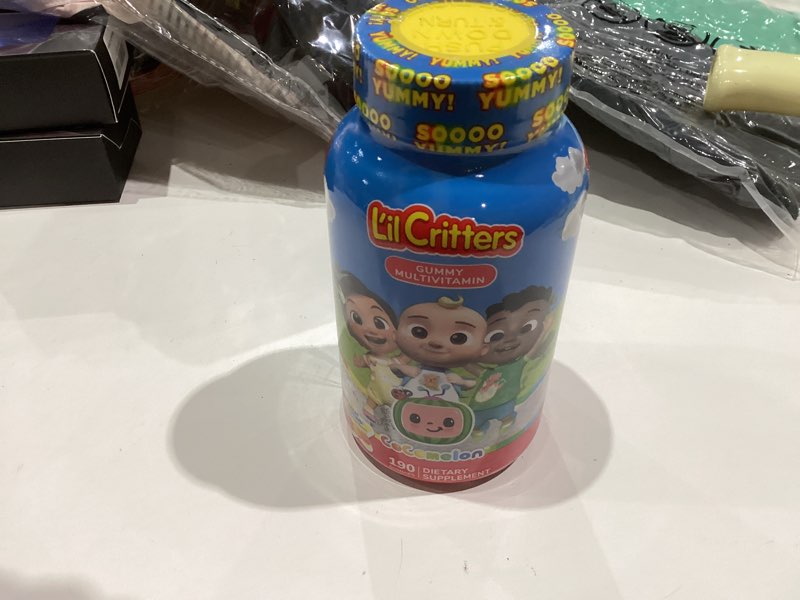 Condition photo showing New/Like New for Similar. L'il Critters Gummy Vites Daily Kids Multivitamins Assorted Fruit Flavors for Ages 2+ Toddlers & Kids, Gummy Vitamin with Vitamin C and D, 95-190 Day Supply, 190 Gummies