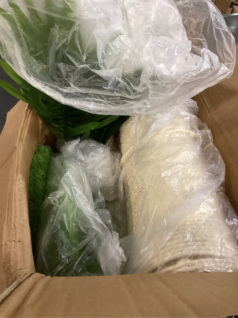 Condition photo showing Good Condition for scratching post,  cat tower with tall scratching posts