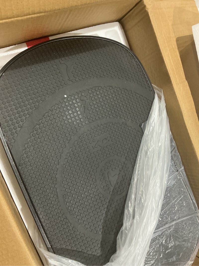 Condition photo showing Good Condition for merach vibration plate exercise machine, curved vibration plate for lymphatic drainage weight loss, vibrating plate with real-time calorie tracking on led display, workout equipment for home women men black