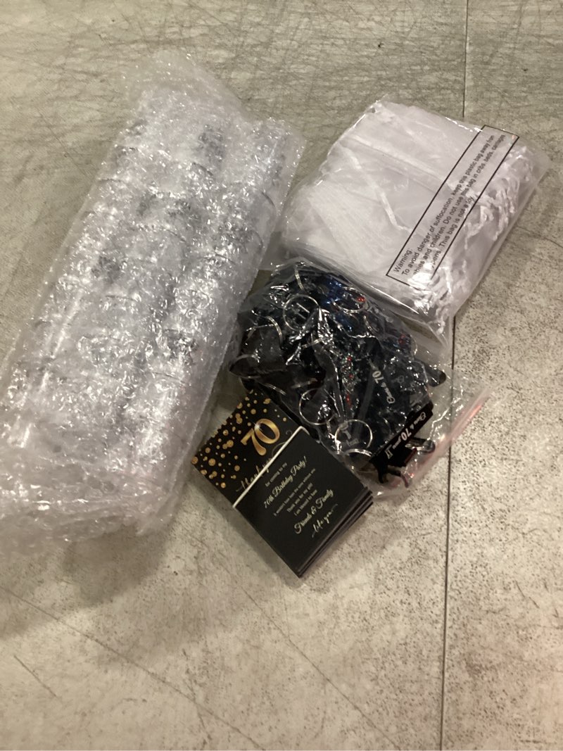 Condition photo showing New/Like New for lemonroad 50 set 40th birthday party favor for guest bulk, 1.4 oz plastic shot glasses cup, cheers to 40/50/60/70/80 years beer bottle opener keychain thank you card gift bag for souvenir party gift 50 40th