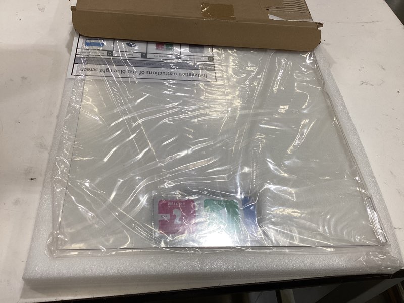 Condition photo showing Good Condition for blue light screen protector 24 inch - filter with anti-blue, anti-glare and anti-reflection feature for eye protection, high definition panel hanging type (21.3” x 13.4”, depth 0.63")
