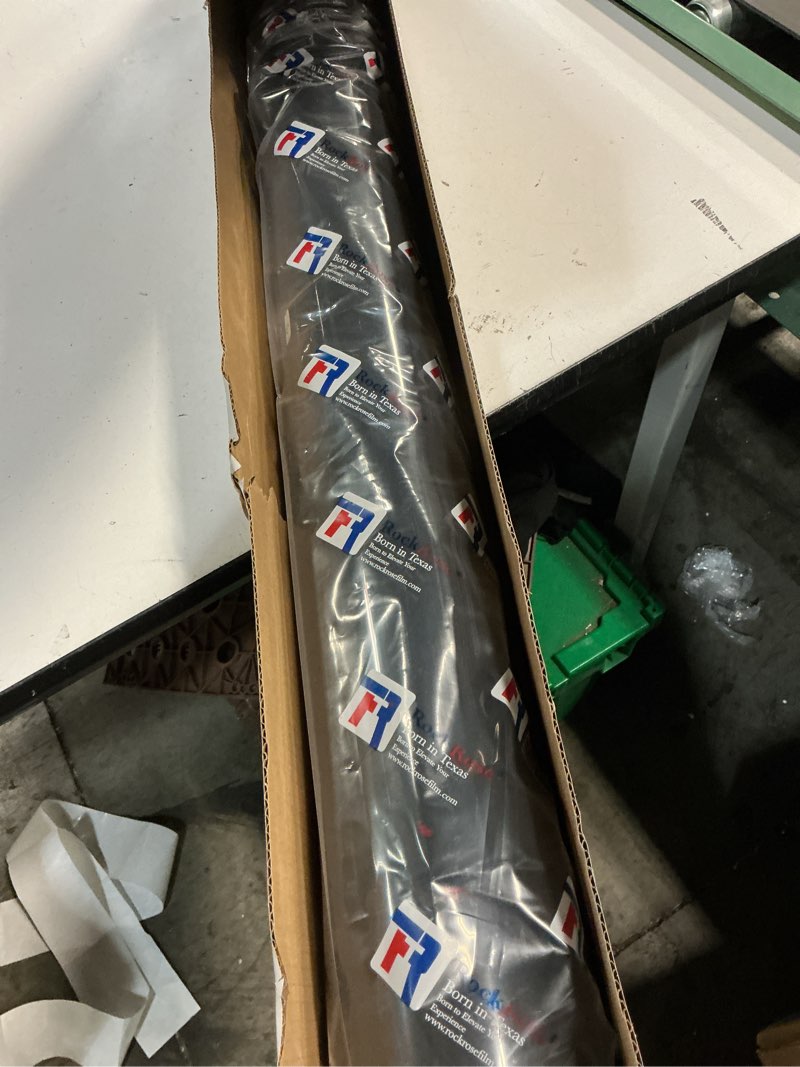 Condition photo showing New/Like New for rockrose charcoal car window film - privacy window tint- tint for auto or building windows - premium carbon professional film heat uv and irr block - stronge adhesive 36 in x 100 ft - 20 percent 36 in x 100 ft 20 percent