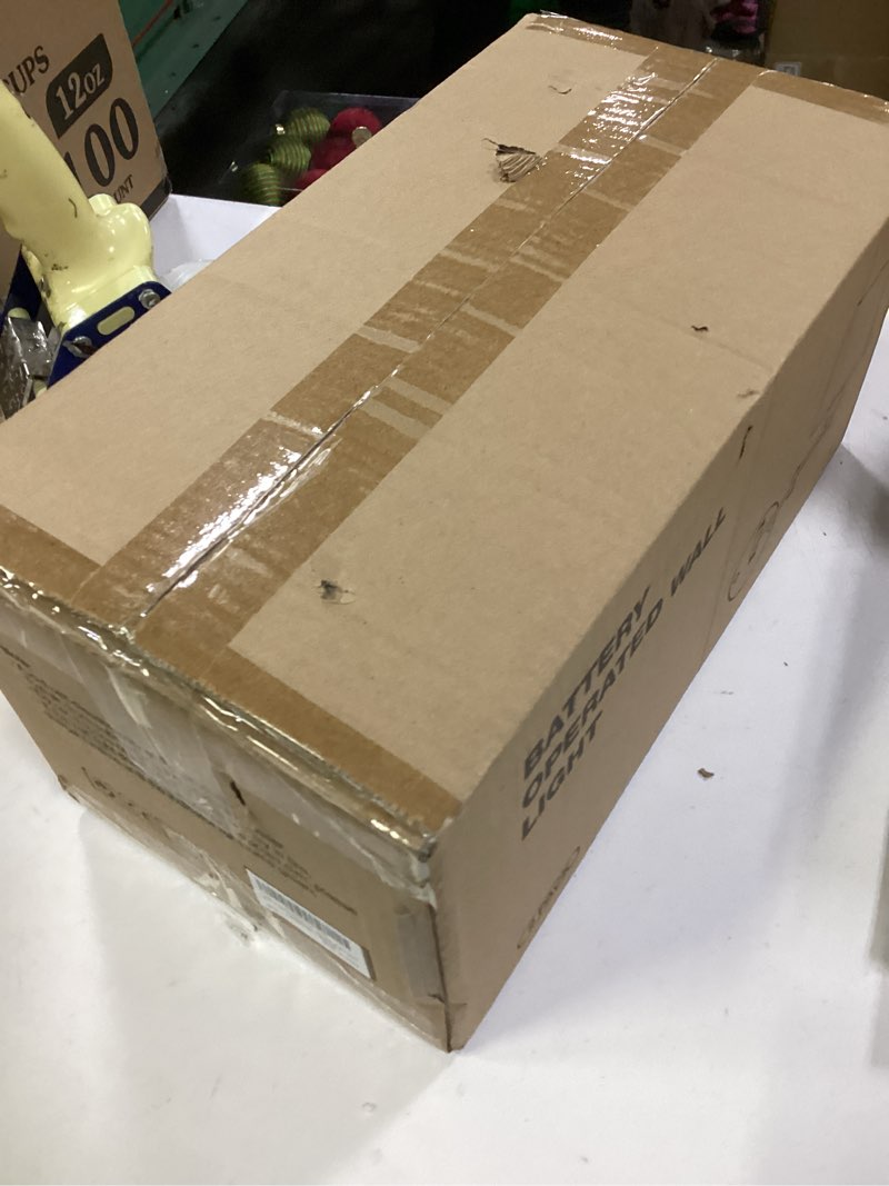 Condition photo showing New/Like New for Battery Operated Wall Sconce, Wireless Swing Arm Wall Lamps Set of Two with Rechargeable Magnetic Bulbs and Remote Control, Dimmable 3CCT & 12 RGB Wall lights for Bedroom Living Room Hallway