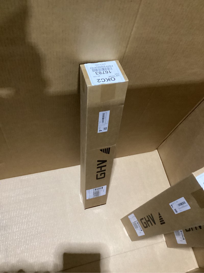 Condition photo showing New/Like New for GHV Cordless Zebra Blinds for Windows Free-Stop Shades Light Filtering Dual Layer Light Control for Day and Night (White, 29 in (W) x 64 in (H)) White 29 in (W) x 64 in (H)