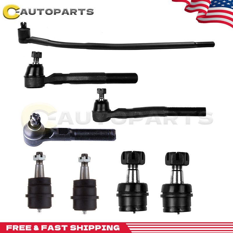 8x front inner & outer tie rod ends ball joints for 2007-2018 jeep wrangler / jk