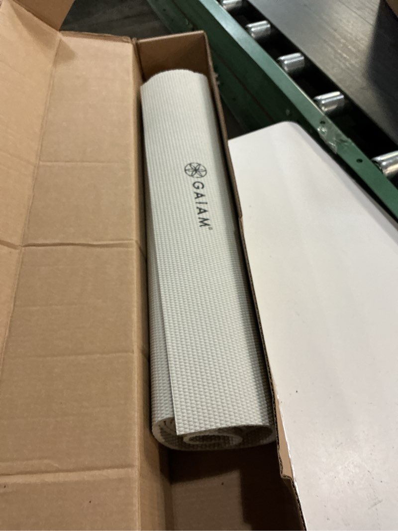 Condition photo showing Good Condition for gaiam yoga mat - premium 5mm solid thick non slip exercise & fitness mat for all types of yoga, pilates & floor workouts (68" x 24" x 5mm) dovetail