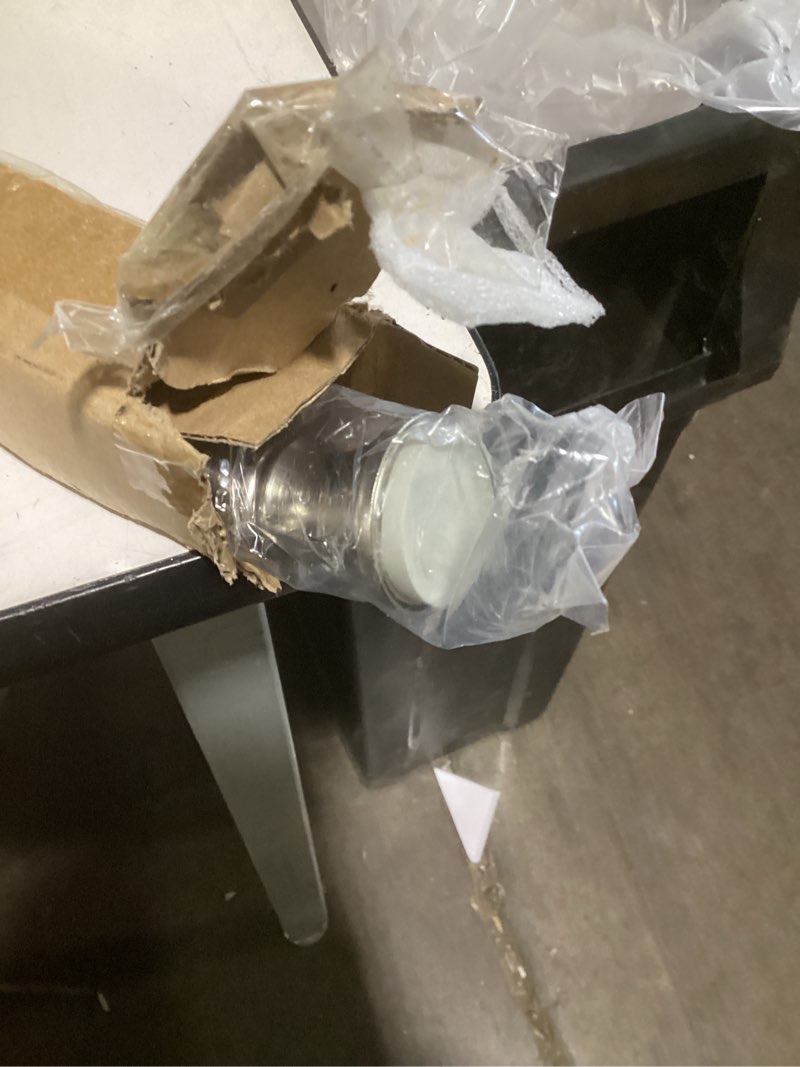 Condition photo showing New/Like New for Amazon Basics Easy to Install Spring Tension Curtain Rod, Adjustable 24-36" Width - Nickel, Classic Finial, 7 Pound Weight Capacity Nickel 24-36" Indoor