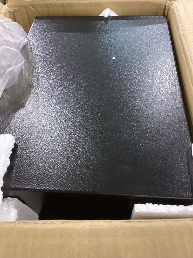 Condition photo showing New/Like New for 1.2 Cuft Small Home Safe Fire and Waterproof, Anti-theft Fireproof Safe Box with Digital Keypad, Spare Keys and Removable Shelf, Personal Safes for Home Money Medicine Valuables 1.2 Cub