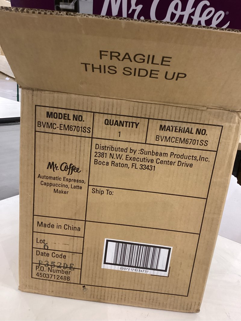 mr. coffee onetouch coffeehouse espresso and cappuccino machine