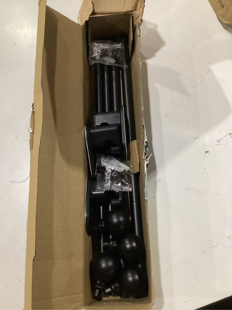 Condition photo showing Good Condition for tkztkz curtain rods no drilling for windows 2 pack:no drill small black curtain rod for dorm bedroom renter friendly door,5/8" apartment renter friendly adjustable drapery rods 18-28" easy install matte black 18-28" 2pack?fits windows 12-22"?