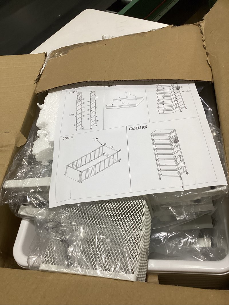 rolling cart with drawers, rolling storage cart with 8 large plastic drawers & wooden tabletop, util