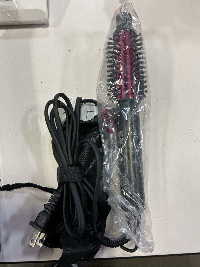 Condition photo showing New/Like New for farery mini thermal brush with temperature adjustable, 1" heated round brush, black