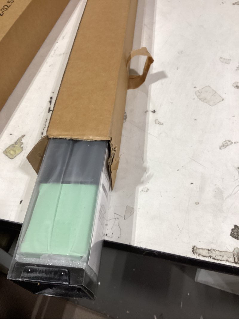 Condition photo showing Good Condition for aosky blackout roller shades cordless blinds for windows, free-stop shades with valance, thermal insulated fabric, uv protection, natural woven blinds for home and office (32.5" w x 72" h, black) black 32.5"w x 72"h
