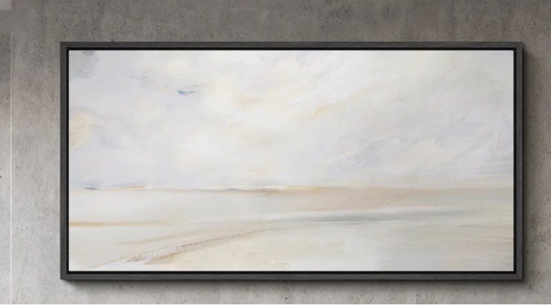 Tranquil Beach Coastal Landscape Modern Art 30" H x 60" W