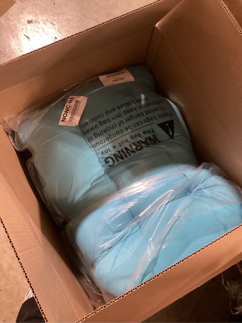 Condition photo showing Good Condition for 2 Pack Adirondack Chair Cushion, Waterproof Rocking Chair Cushion - Fade Resistant Patio Furniture Cushions, Thickened Patio Chair Pad for Outdoor and Indoor, 49x20x5 Inch Lake Blue Lake Blue-2pcs