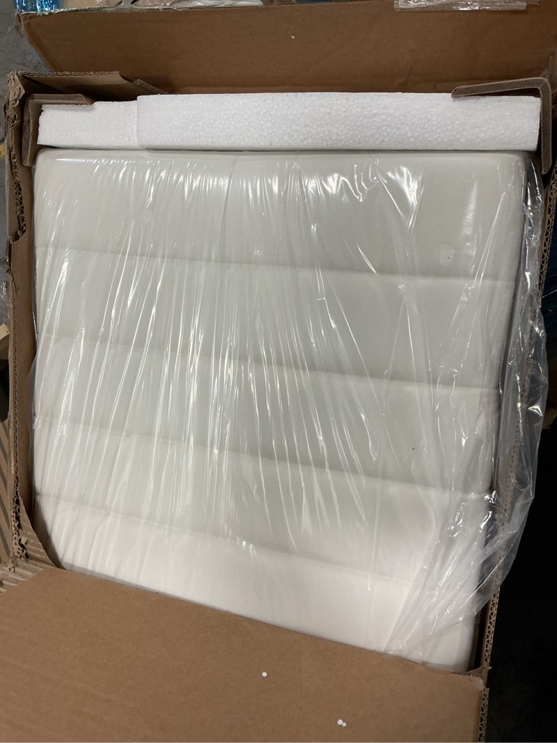 Condition photo showing Good Condition for Rolanstar Headboard for Queen Size Bed with Storage, Head Board with USB & Type C Port, 60,000 DIY Color of LED Light, Velvet Upholstered, Height Adjustable, Sturdy, Easy Assembly, White Queen White