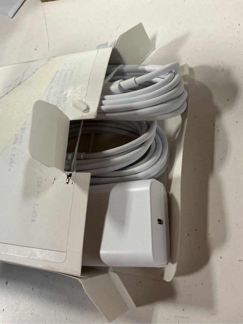 Condition photo showing New/Like New for iphone 17 16 15 charger fast charging, 10 ft long usb c charger cord with 20w type c fast phone charging block for iphone 17/17 pro/17 pro max/air, for iphone 16 15 pro max plus, ipad, android white 10ft