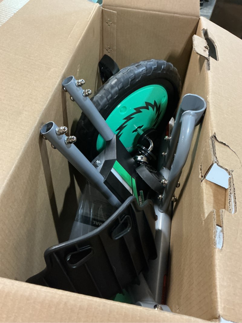 Condition photo showing Good Condition for Razor RipRider 360 Mini, 360 Degrees Spinning Caster Trike, Dual Inclined Rear Casters for Easy Spinning and Drifting, Durable Welded Steel Frame and Fork, Adjustable Bucket Seat