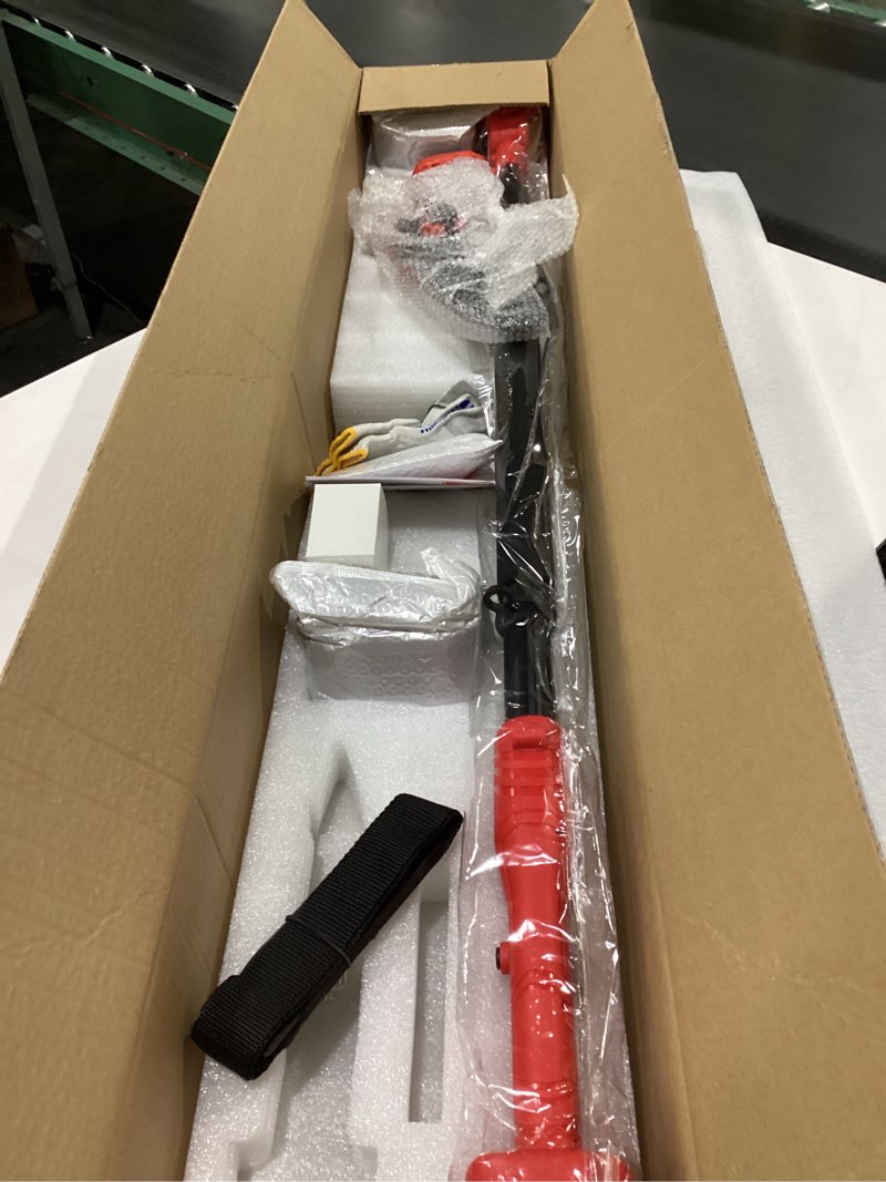 2-in-1 cordless pole saw 6 trimming wood cutting (red)