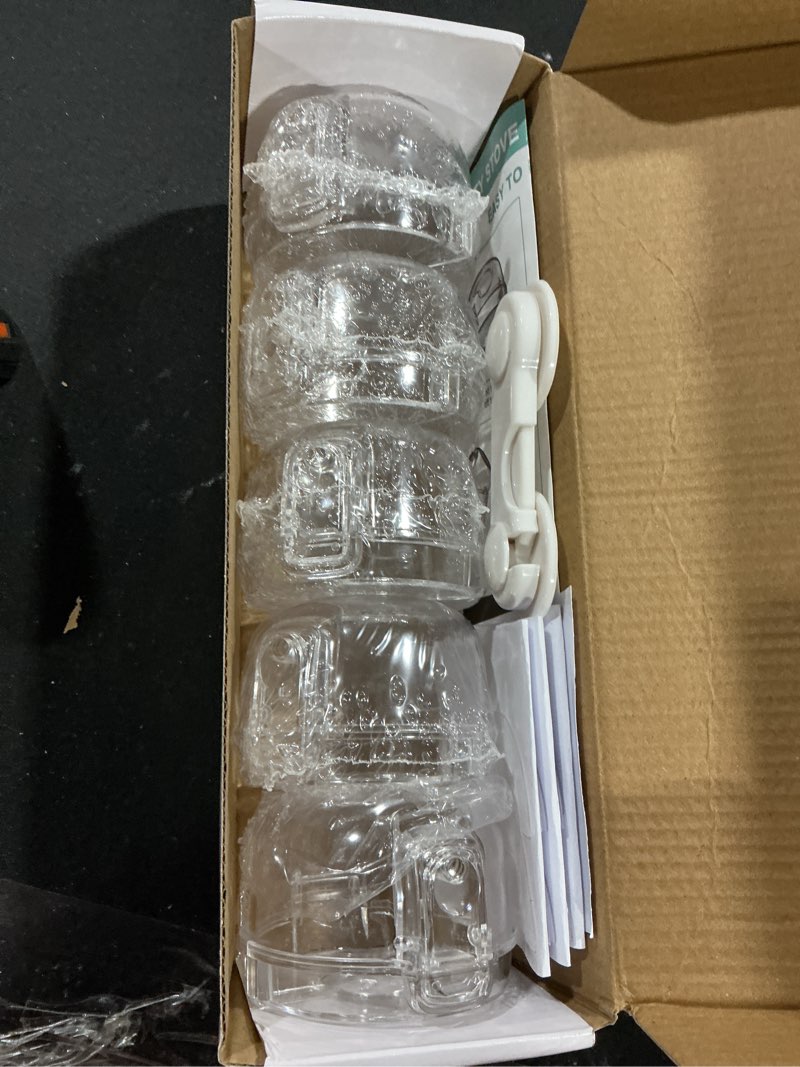 Mom's Choice Gold Awards Winner - Stove Knob Covers for Child Safety (5 + 1 Pack) Double-Key Design 