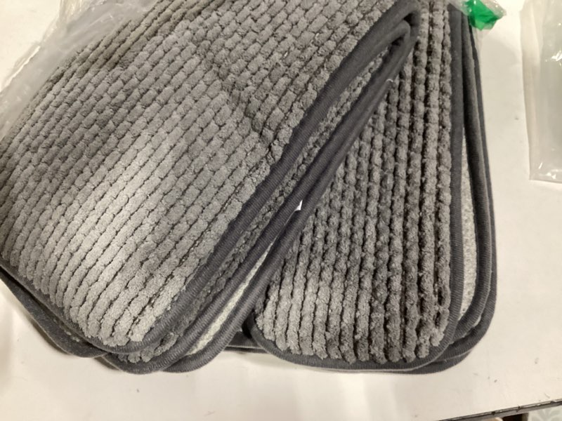 Condition photo showing Good Condition for yihouse bathroom rugs set 2 piece, extra soft absorbent chenille bath mat & u-shaped contour toilet rug, non slip machine washable bath mat for shower tub sink, dark grey t-gray 2-pieces