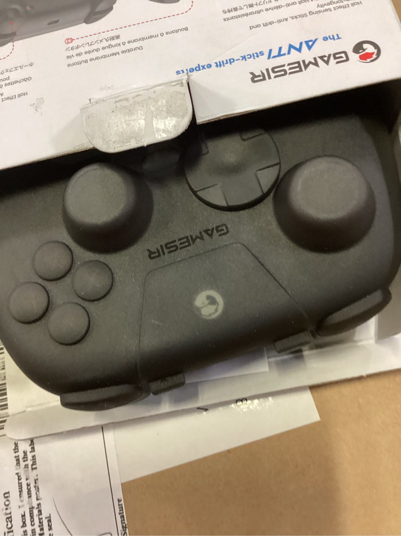 Condition photo showing As Is for gamesir nova 2 lite wireless pc controller with hall effect joysticks & triggers, 2.4g & wired 1000hz polling rate, remappable buttons - compatible with pc/switch/steam/android (black)
