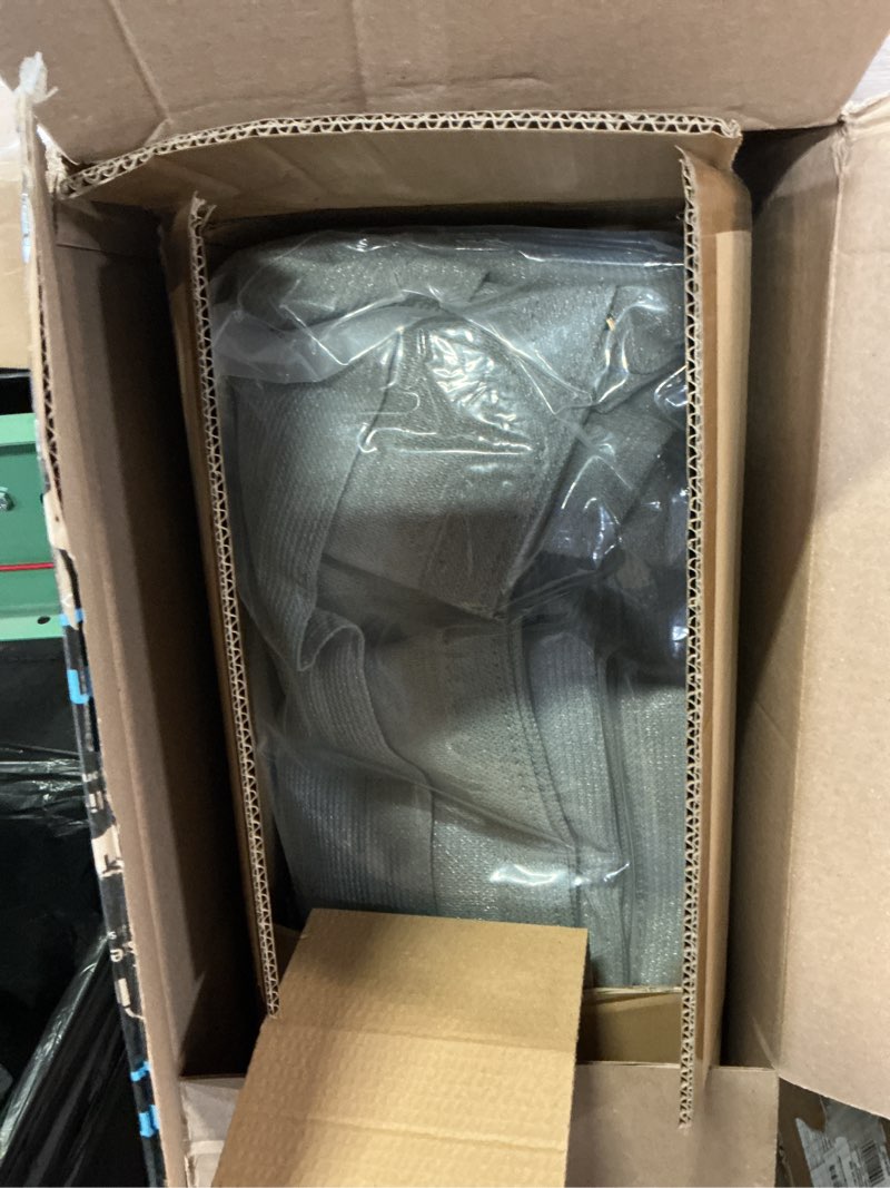 Condition photo showing Good Condition for windscreen4less 10' x 16' pergola universal replacement shade cover uv block permeable fabric canopy privacy shade screen panel with 2 weighted rods for outdoor patio yard garden light gray w=10', l=16' standard size light gray